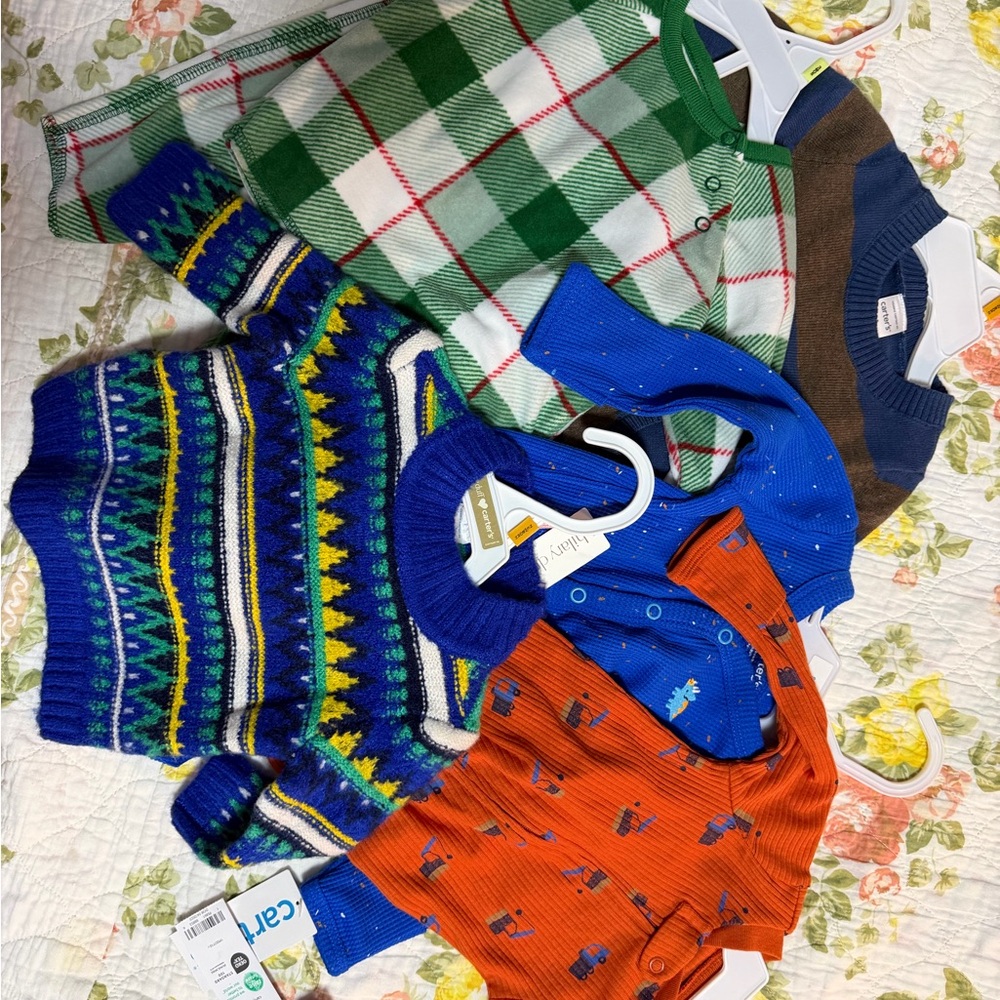 Carter's newborn boy clothing bundle